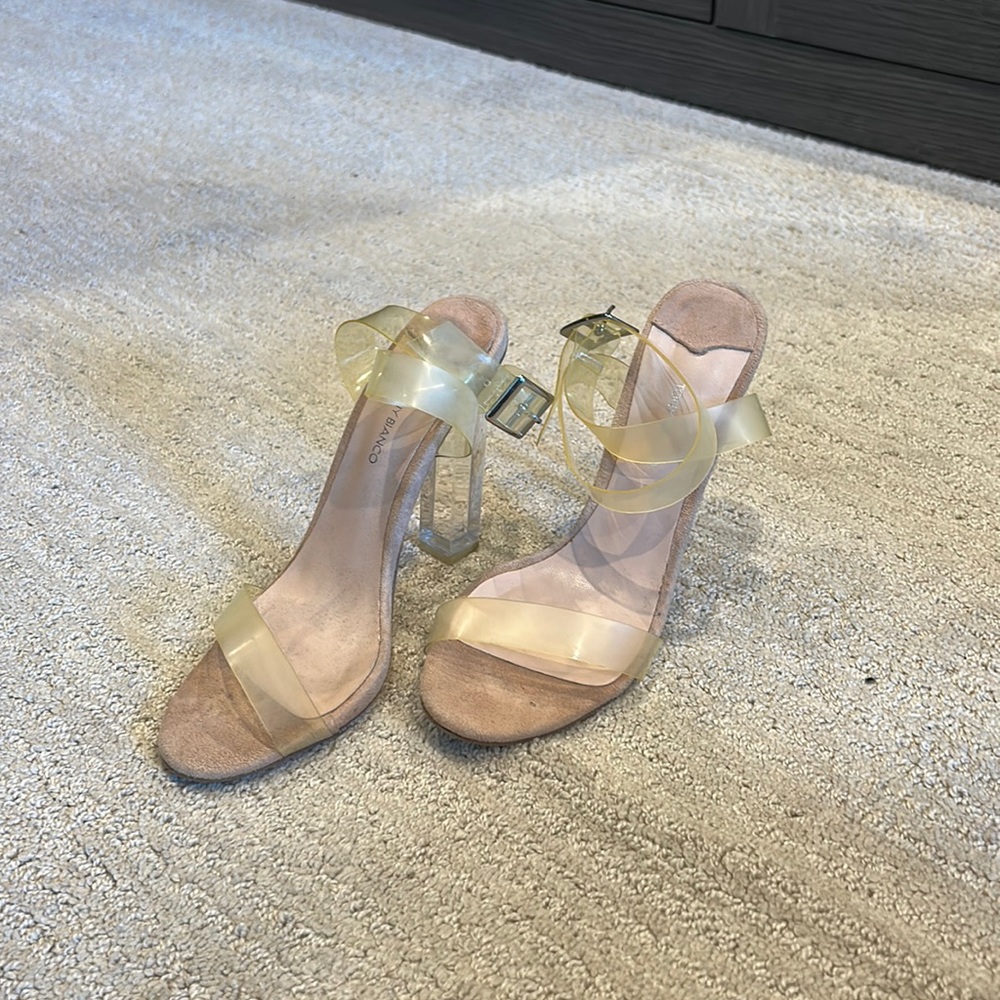Tony bianco size 6.5 plexi glass heels